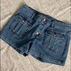 Button up Jean shorts
